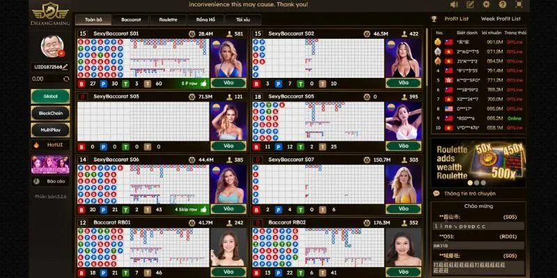 Đánh giá sảnh AG Live trên 86bet