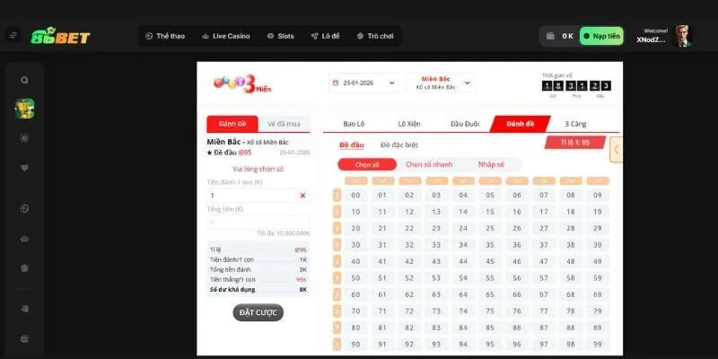 Hướng dẫn cách tham gia xổ số VR 86Bet