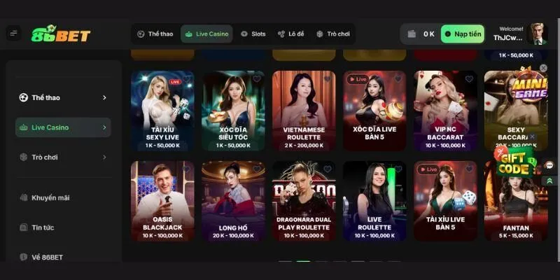 Luật chơi Long Hổ online 86BET